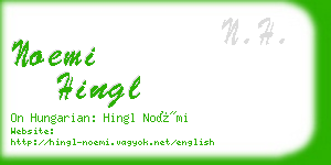 noemi hingl business card